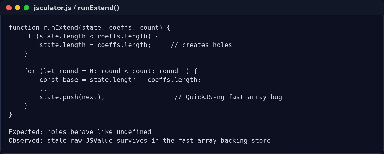 vulnerable code path