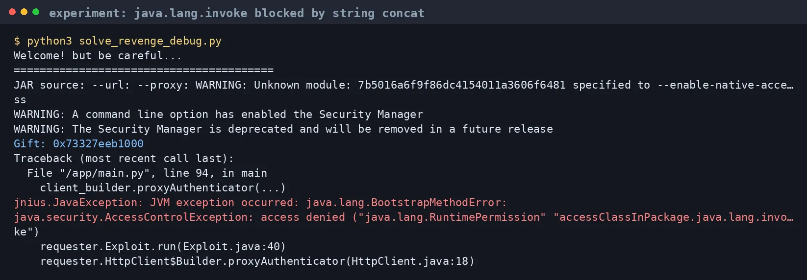 java.lang.invoke failure